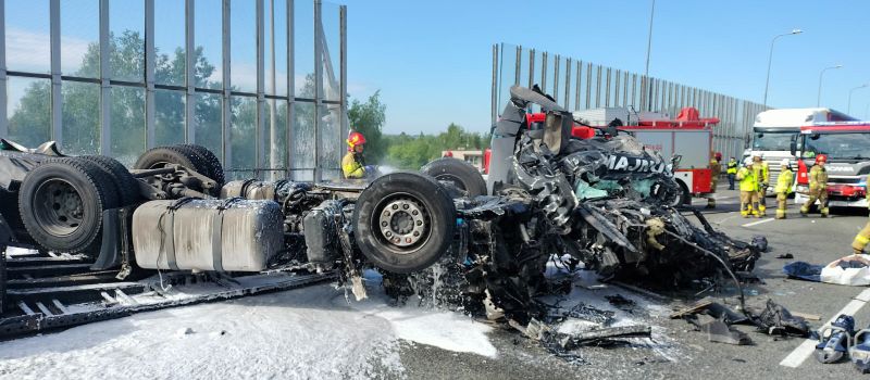Śmiertelny wypadek na A4 w Zabrzu