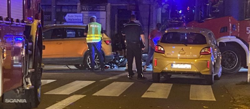 Wypadek z udziałem motocyklisty w Wirku