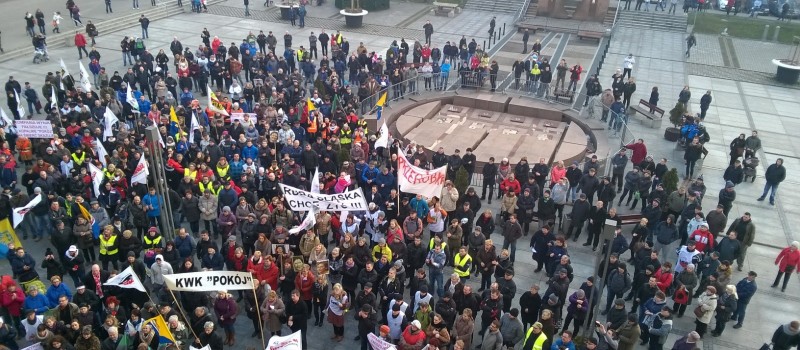 MANIFESTACJA W RUDZIE ŚLĄSKIEJ