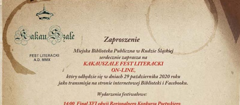 V Fest Literacki w Rudzie Śląskiej