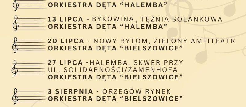 Orkiestry dęte zagrają w rudzkich dzielnicach