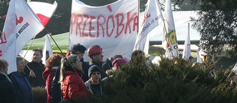 O GODZINIE 19:00 ZAKOŃCZENIE PROTESTU PRZED KOPALNIĄ &quot;POKÓJ&quot;