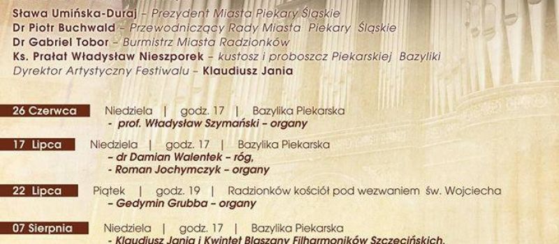 Festiwal Muzyki Organowej i Kameralnej